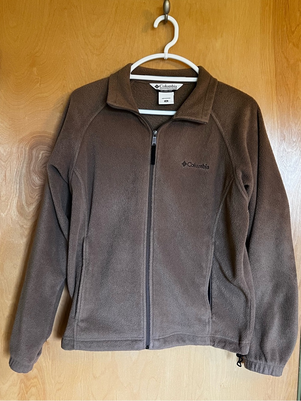 Columbia Brown Fleece Full-Zip Jacket
